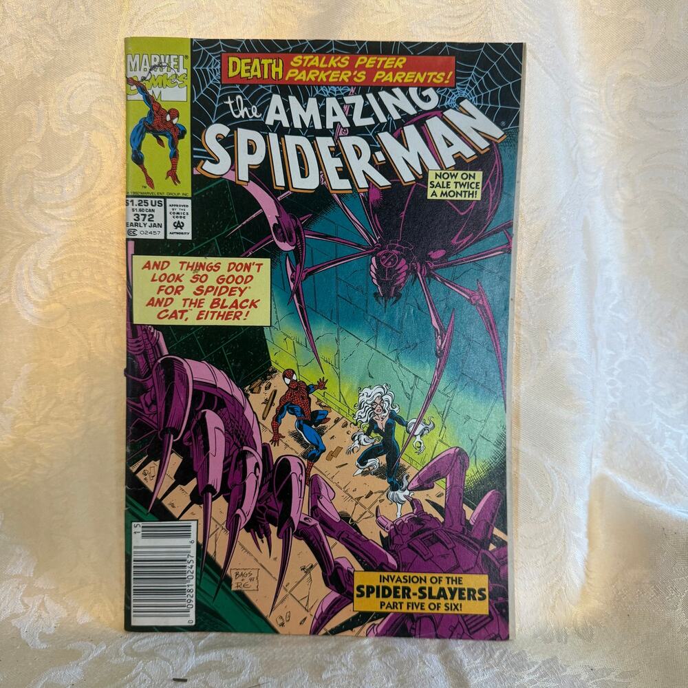 Amazing Spider-Man #372 Marvel 1993 Black Cat Spider Slayers VF
